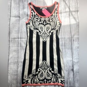 NWT knit damask mini tank dress - size M